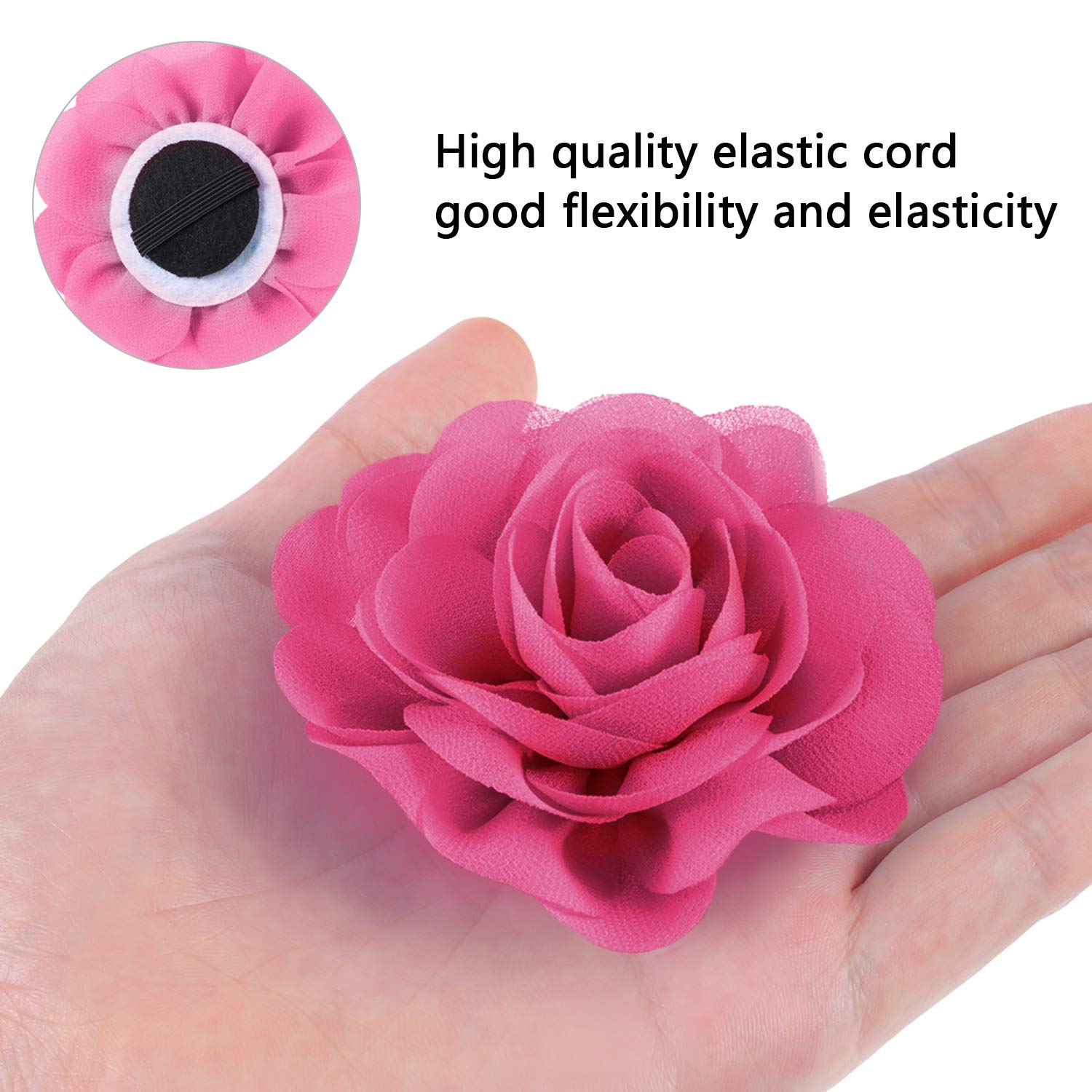 Fleurs WILLBOND pour collier chien multicolore, variété des couleurs