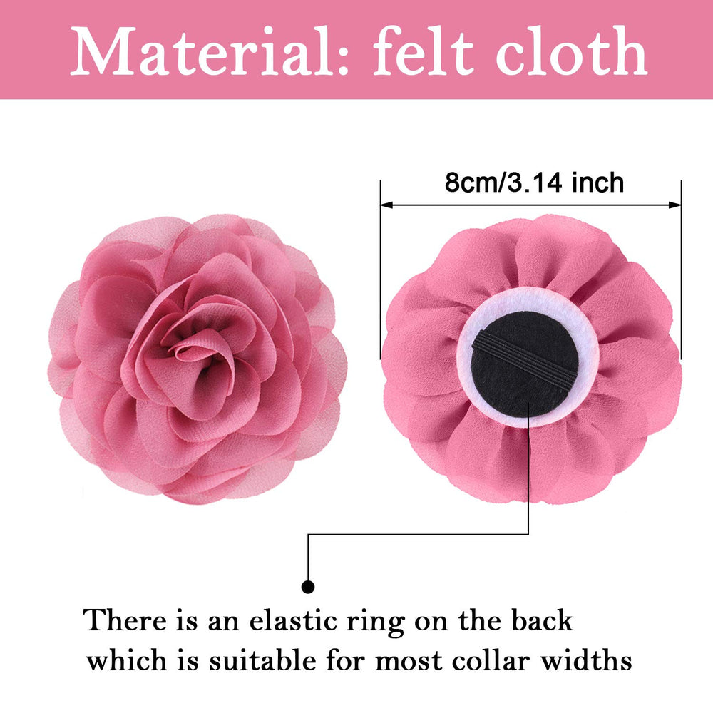 Fleurs WILLBOND pour collier de chien rose, touche romantique et charmante