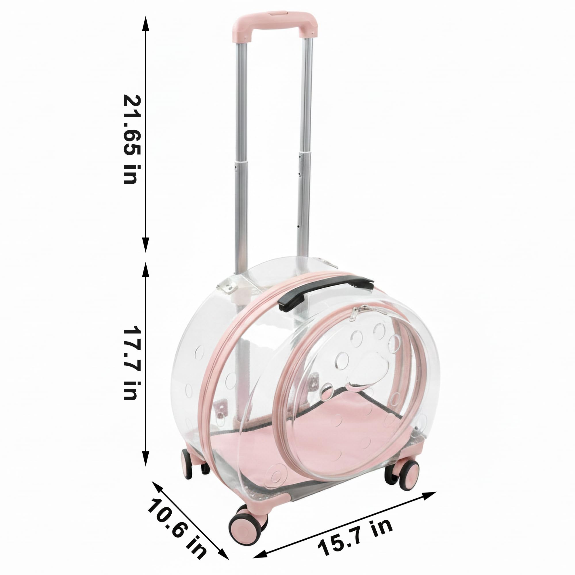 Windiboo porte-chat roulant compacte, idéale pour les déplacements quotidiens.