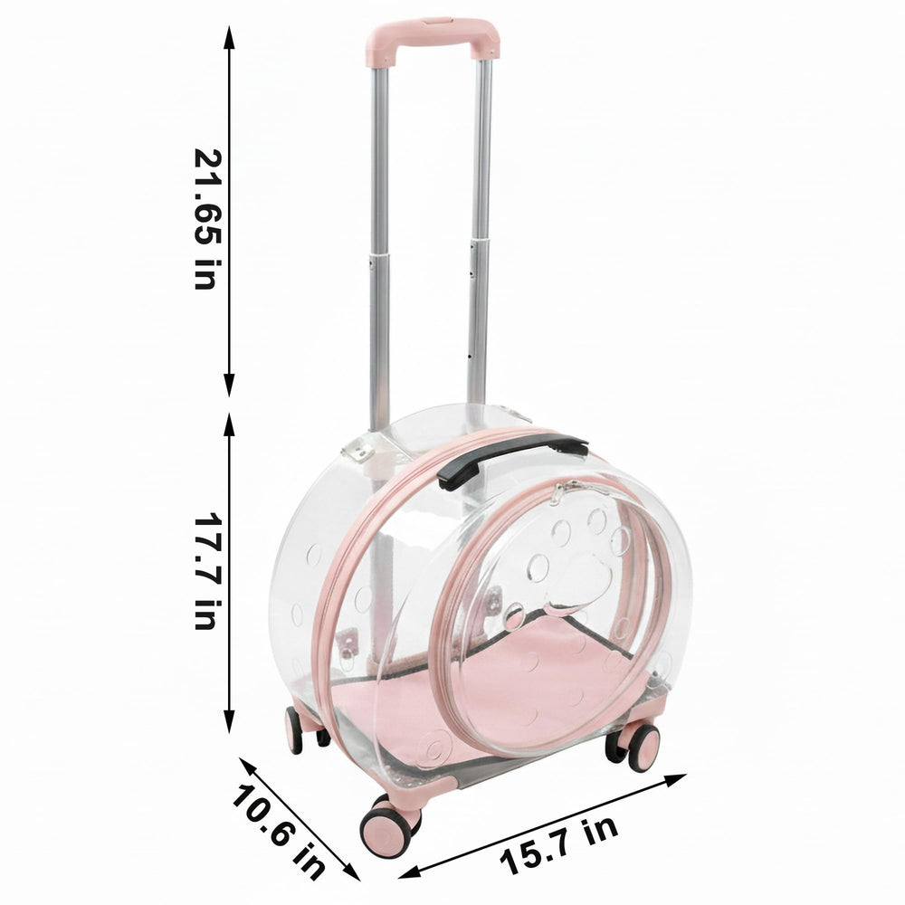 Windiboo porte-chat roulant compacte, idéale pour les déplacements quotidiens.