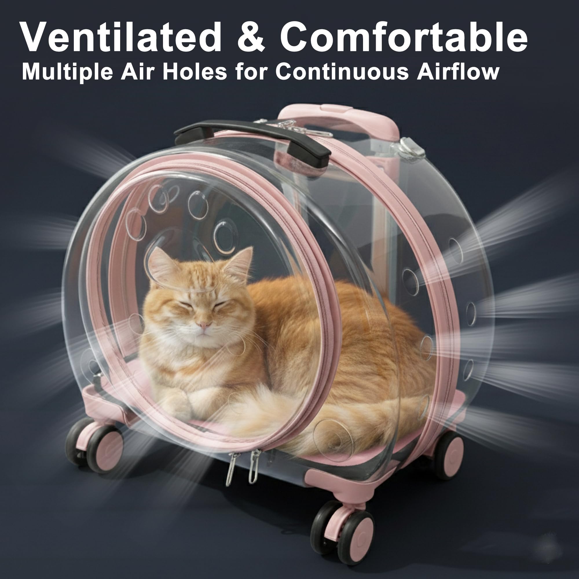 Windiboo ventilation efficace assure un flux d'air constant pendant le trajet.
