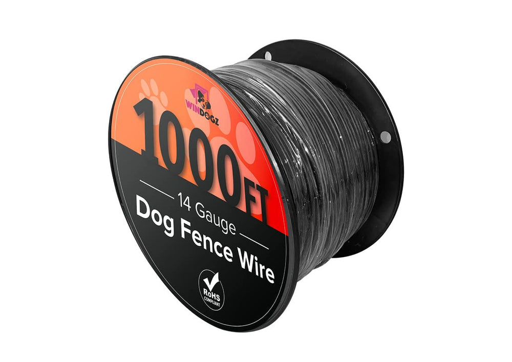 Windogz Fils clôture chien 1000 ft — fil robuste pour une pose durable autour du jardin.