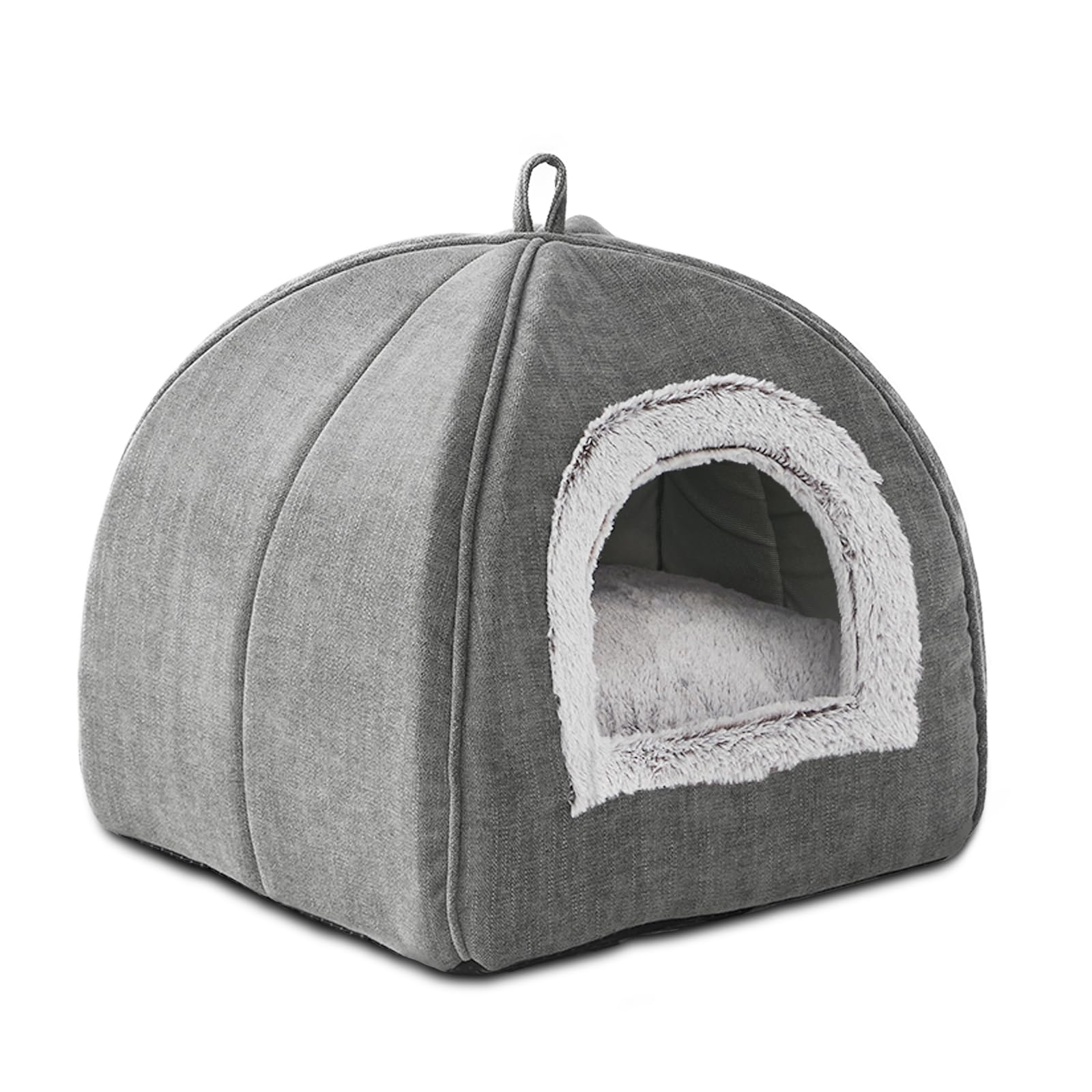 Cabane chat WINDRACING DOME GRIS 15 POUCES: refuge douillet et spacieux.