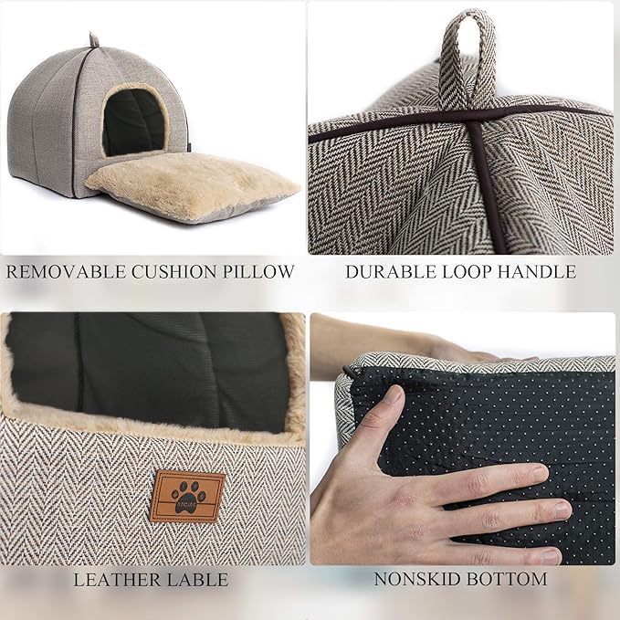WINDRACING cabane-chat pliable idéale pour voyage et rangement.