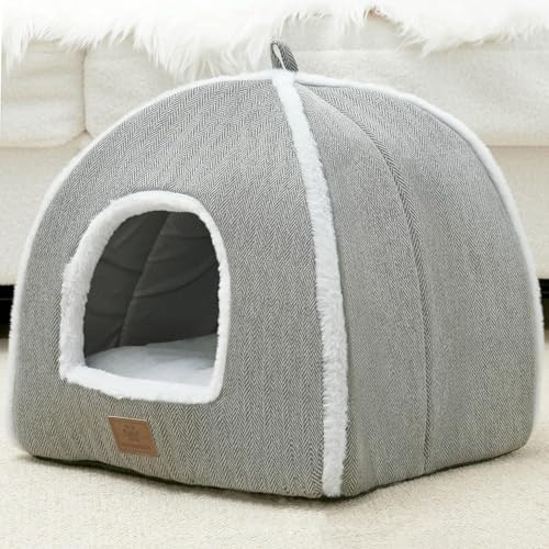 WindRACING Cat Bed Cave ouverte, douceur chaleureuse pour siestes calmes et confortables.