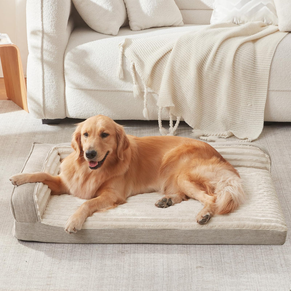 Design en L WINDRACING pour soutenir tête et cou du chien.