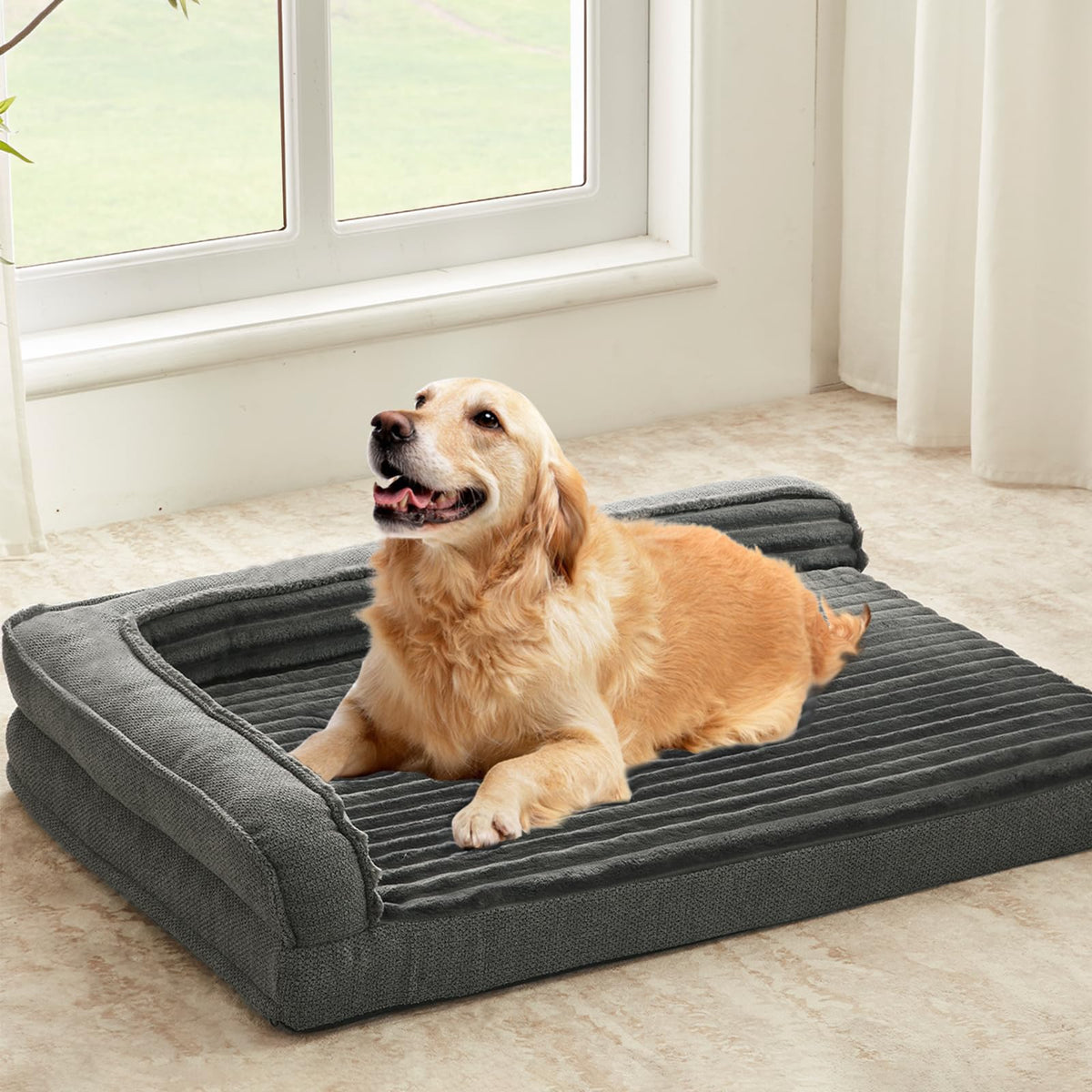 WINDRACING lit orthopédique pour chien, dimensions 36x23, soutien confortable.