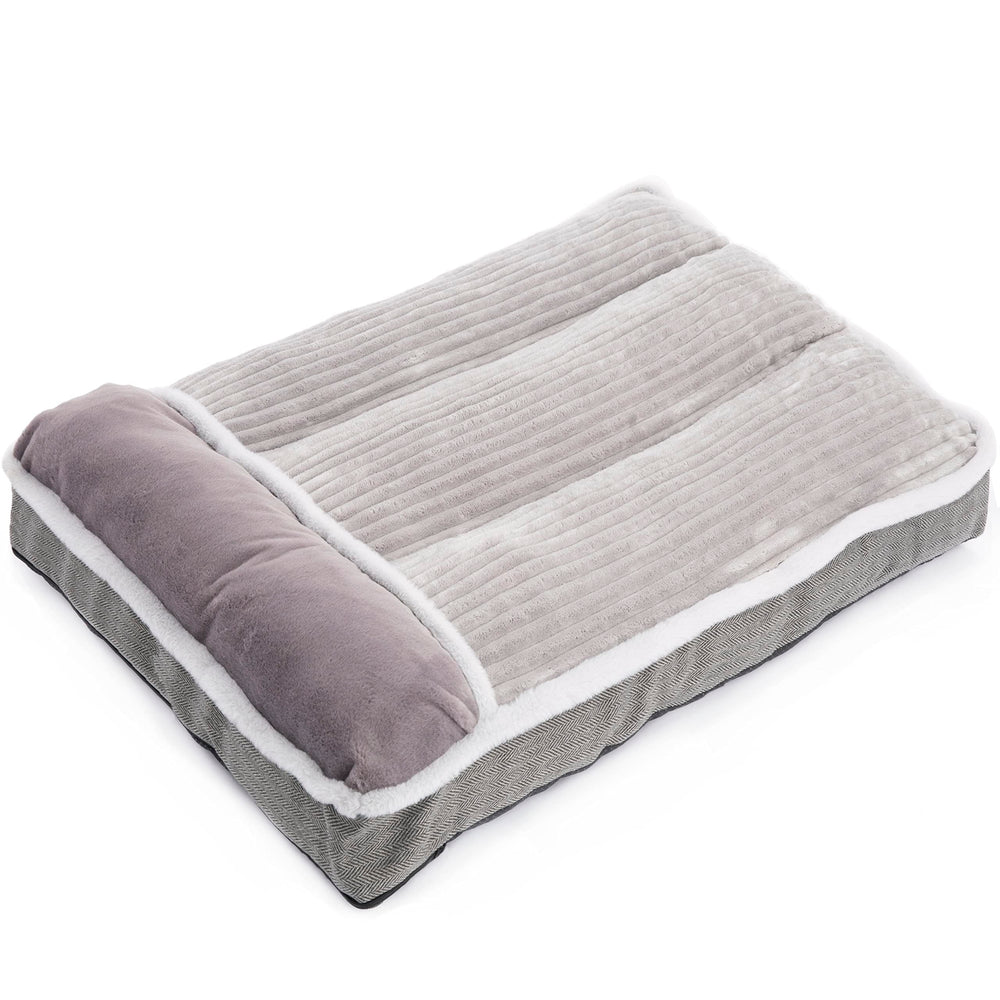 Matelas WINDRACING gris pour chien, mousse granuleuse offrant un soutien flexible