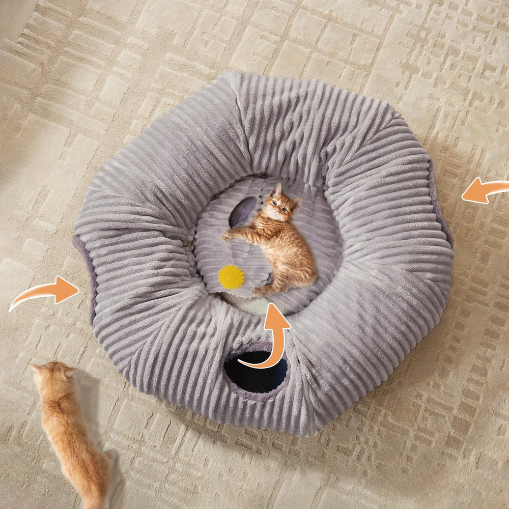 Windracing tunnel chat pliable – rangement rapide après usage