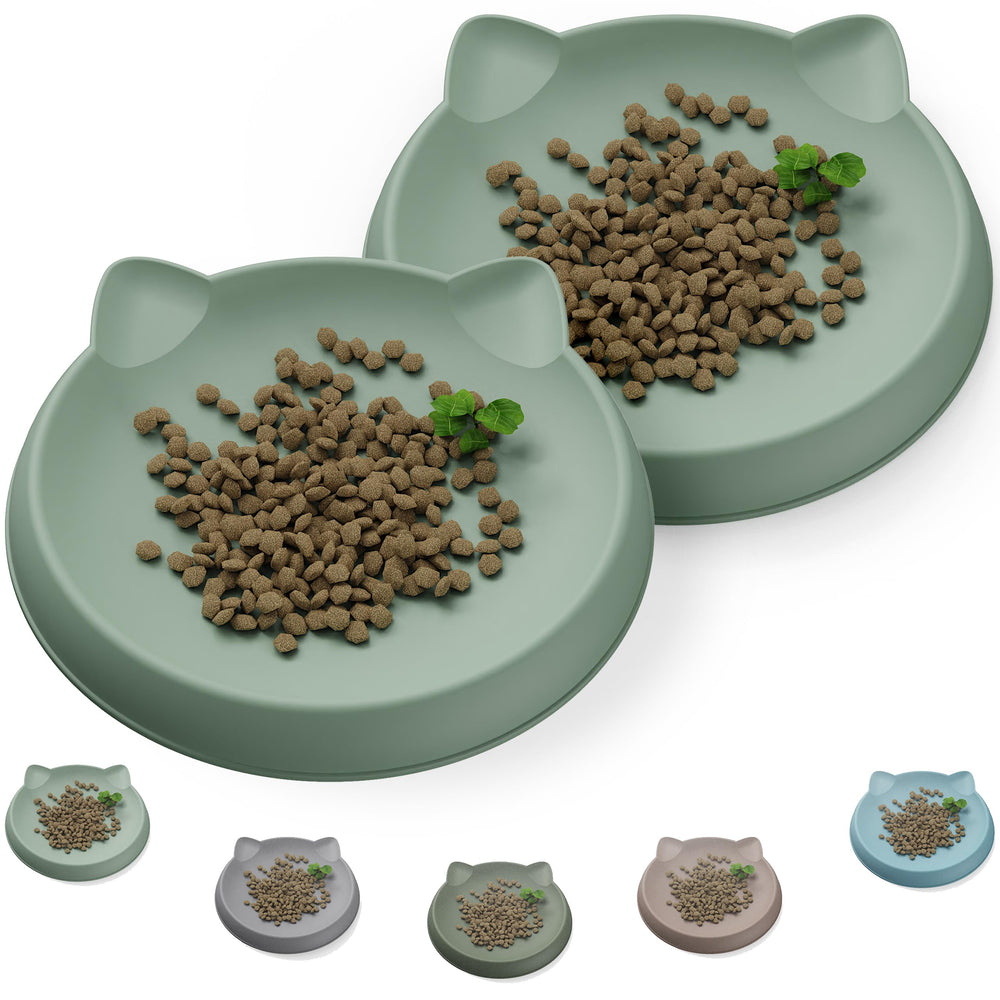 Wingcases bol chat silicone doux pour repas confortables des chatons.
