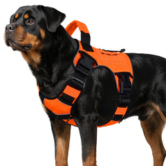 Wingoin harnais tactique pour chien grand – vue avant, rapide à enfiler et confortable.