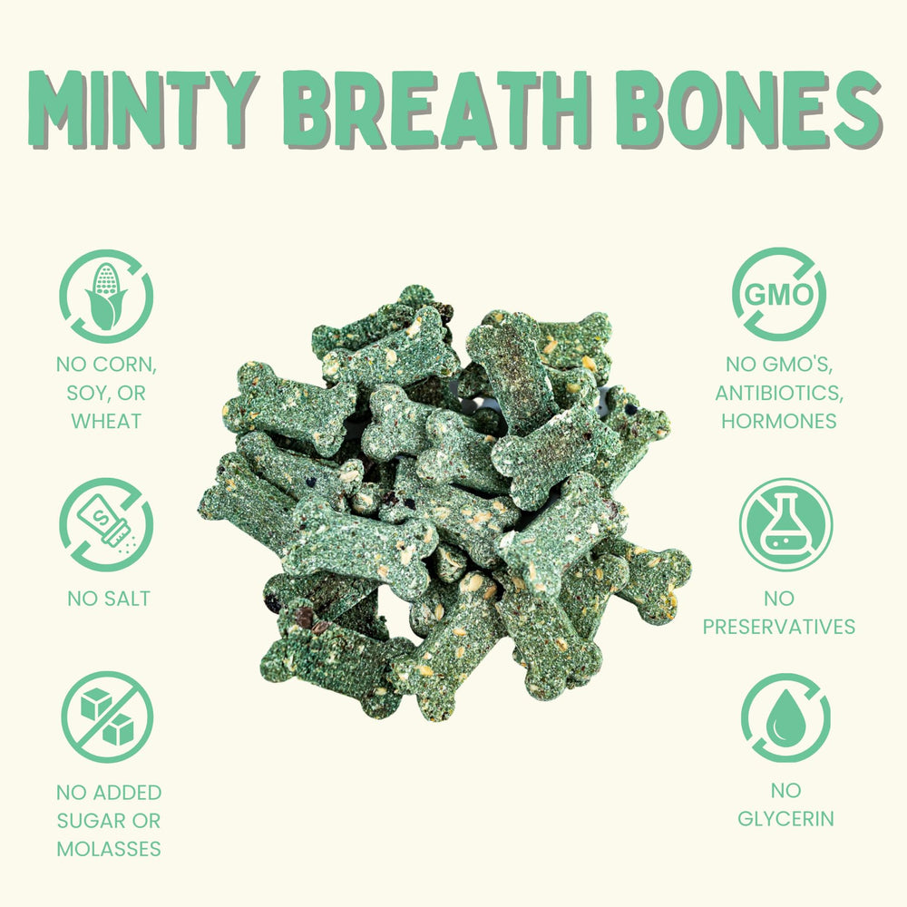 Biscuit haleine menthe-verte Winnie-Lou pour une fraîcheur naturelle.