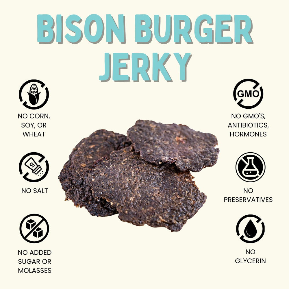 Protéines élevées dans Winnie Lou Bison Burger pour l'énergie canine.