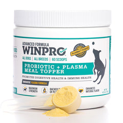 WINPRO Poudre Probiotique Chiens, dosettes, soutien potentiel à la digestion.