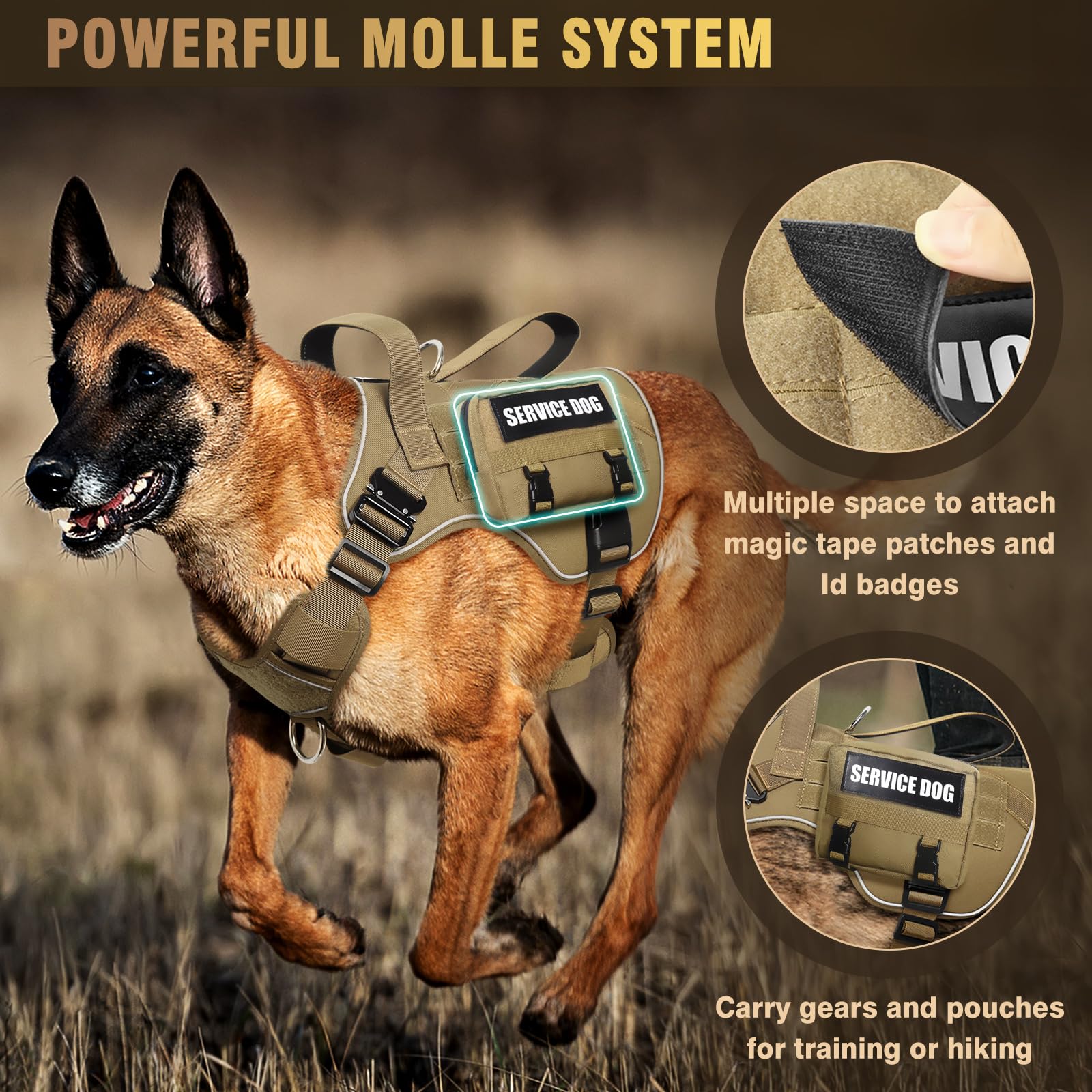 Conçu pour grands chiens comme berger allemand et malinois.