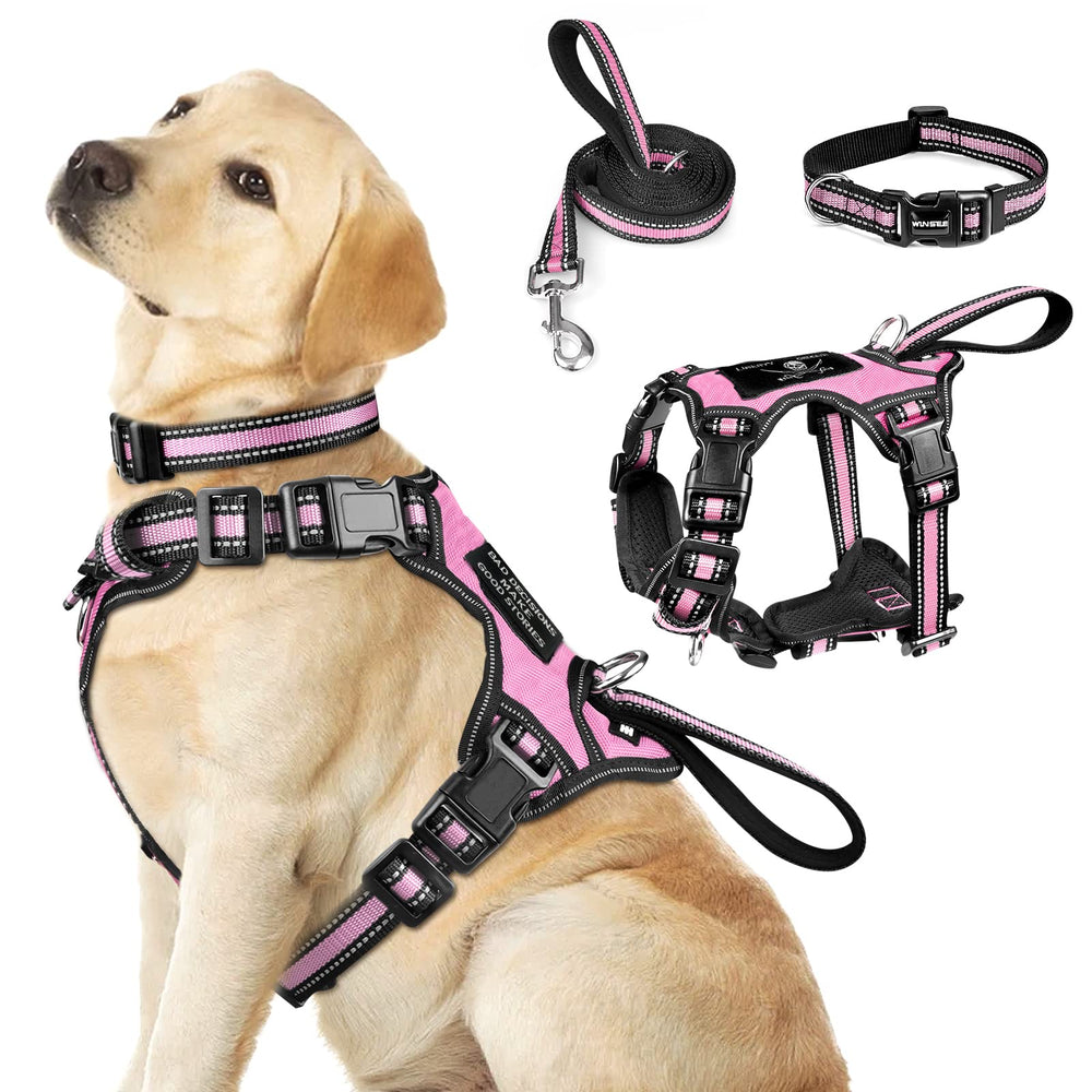Harnais WINSEE 3 en 1 réfléchissant pour chien, confort lors des balades