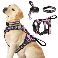 Harnais WINSEE 3 en 1 réfléchissant pour chien, confort lors des balades