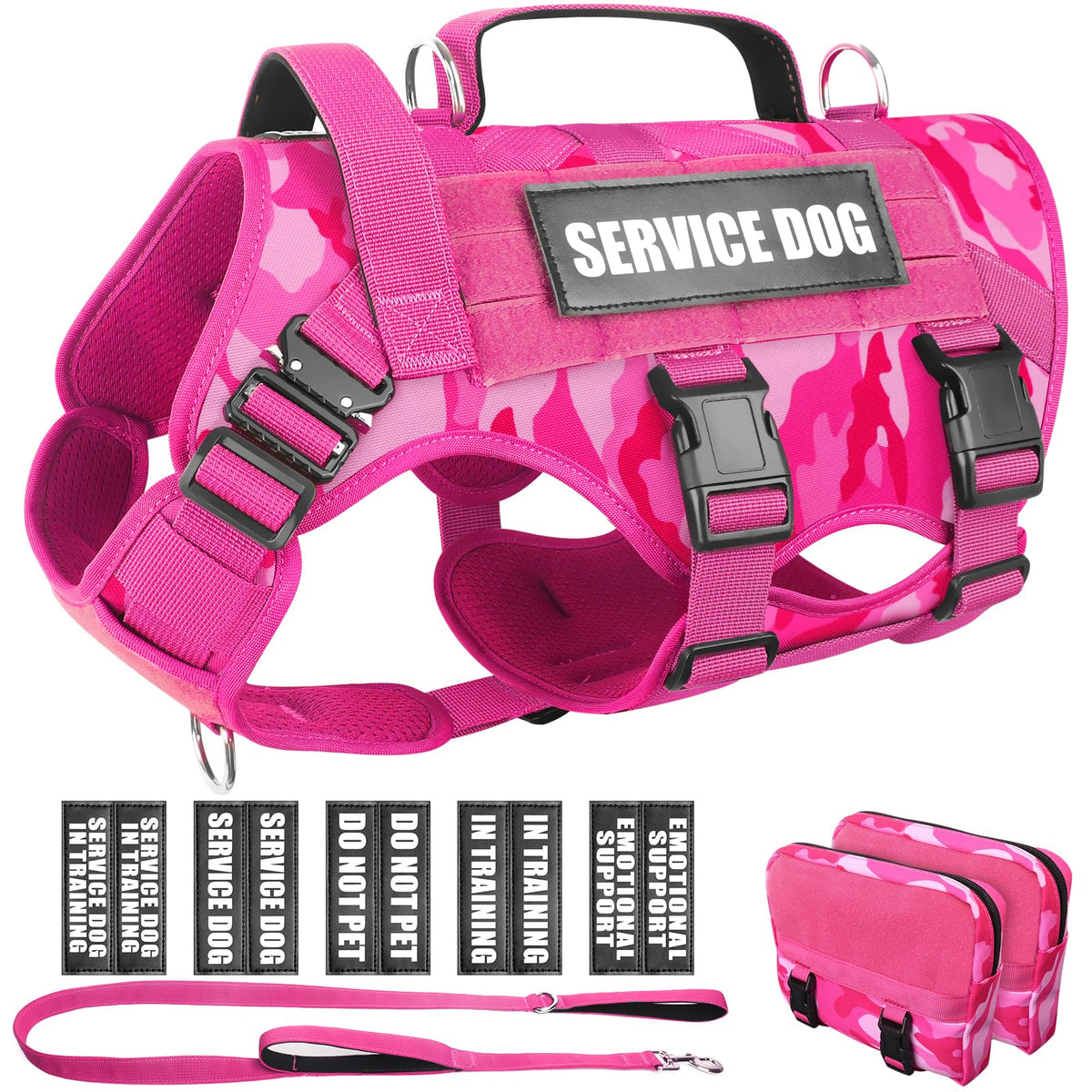 WINSEE harnais-chien molle vest, utile pour entraînement et travail en extérieur