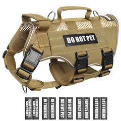 WINSEE harnais mesh pour chien avec patches, ventilé et facile à personnaliser.