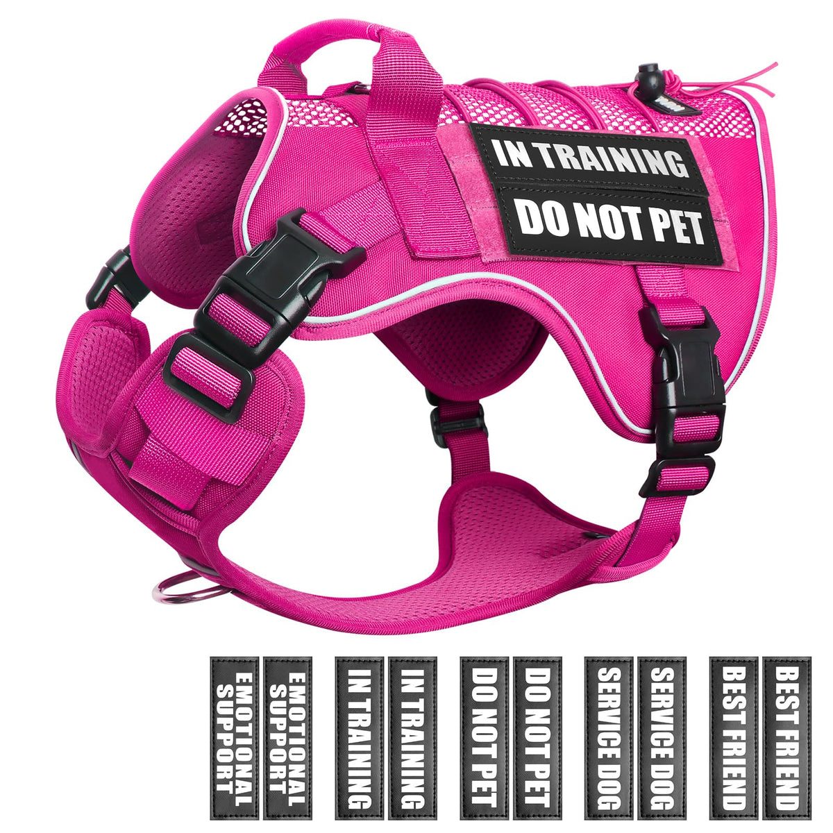 Harnais WINSEE service dog en maille respirante pour ventilation accrue