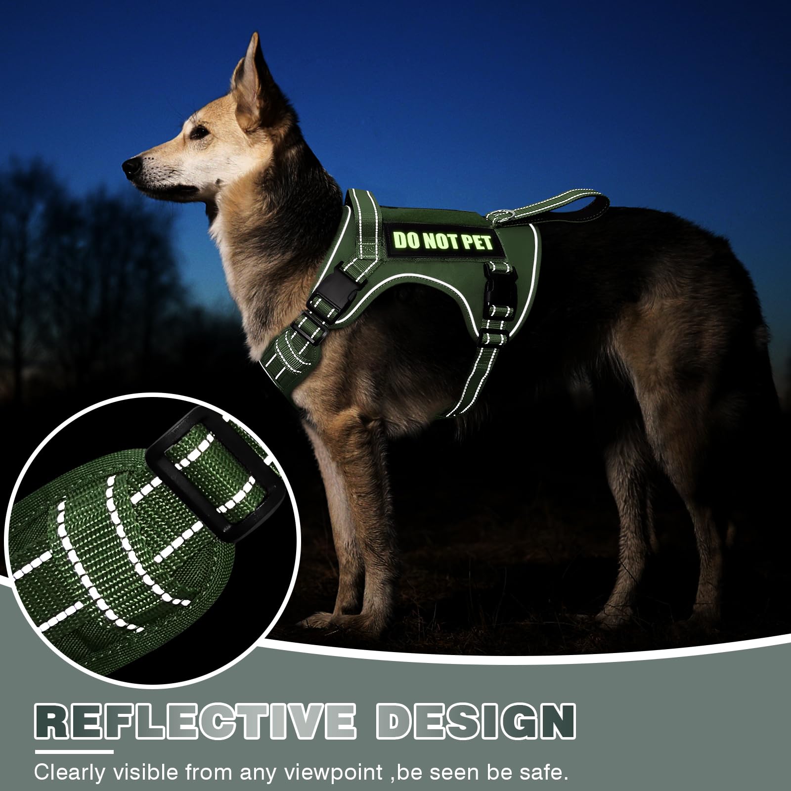 Poignée frontale WINSEE pratique pour maîtriser un chien lors des situations délicates.