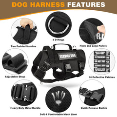 WINSEE système patches chien service, patchs Velcro pour personnalisation pratique.