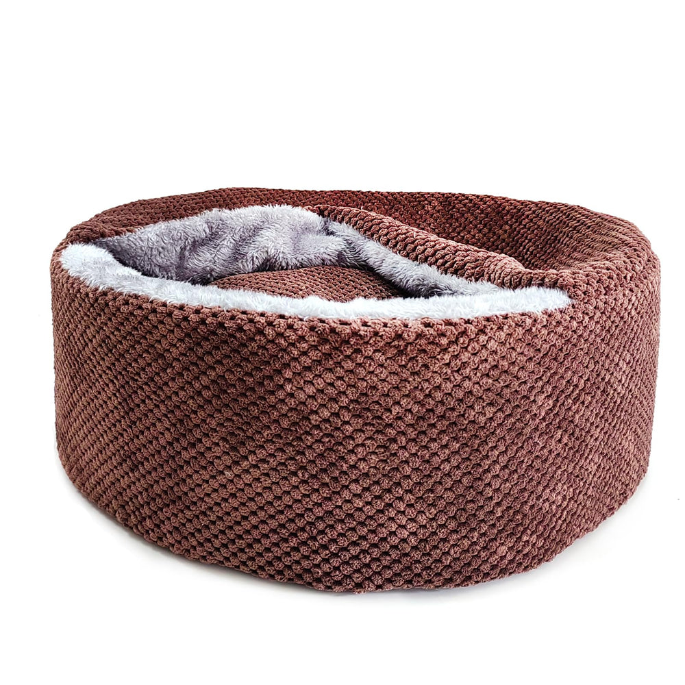 Winsterch coussin amovible grot­te chat: nettoyage facile et confort.