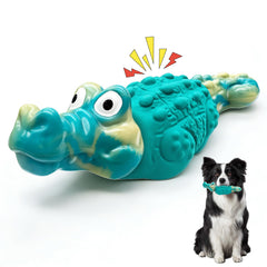 WinTour os dur pour gros chien avec crocodile, favorise la mastication et l'hygiène des gencives.