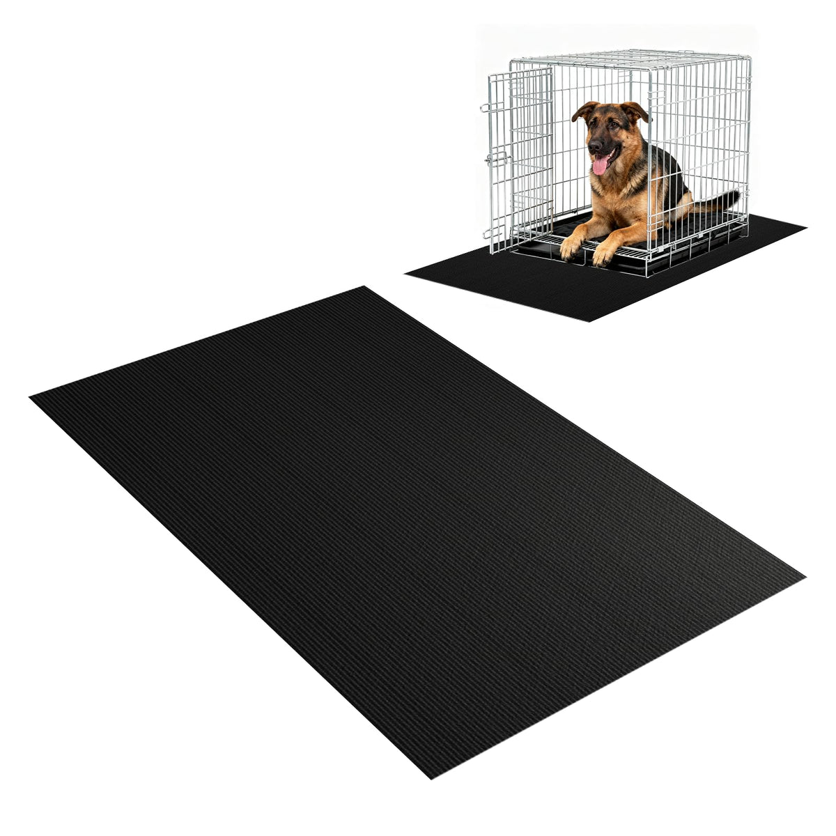 Tapis Wiojtry pour caisse de chien, protection durable contre les deversements.