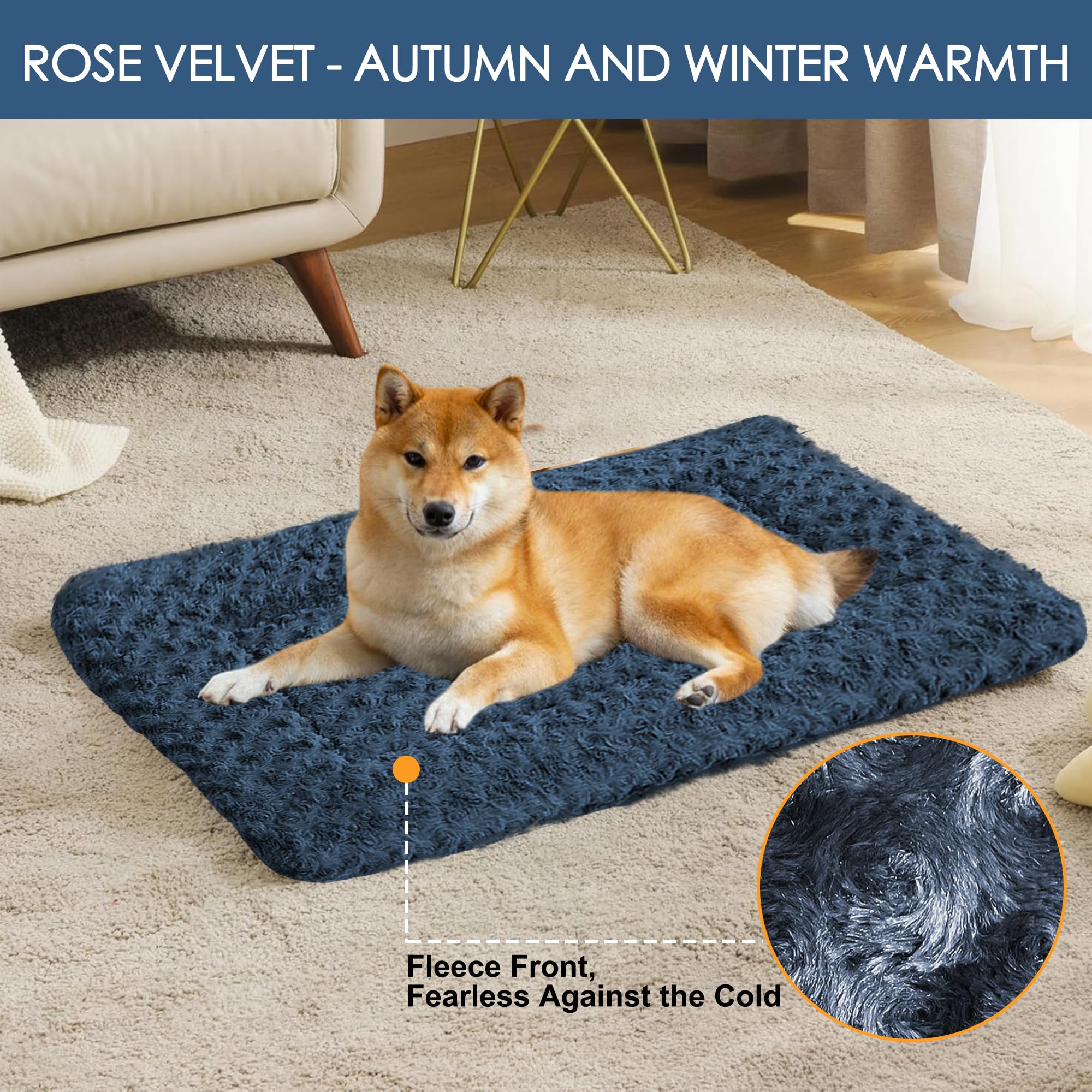 Matelas orthopédique Wittop pour chien, soutien doux et durable.
