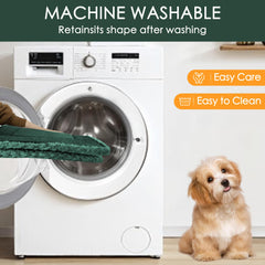 Tissu lavable Wittop facile à nettoyer après les jeux dans l’espace chien vert.