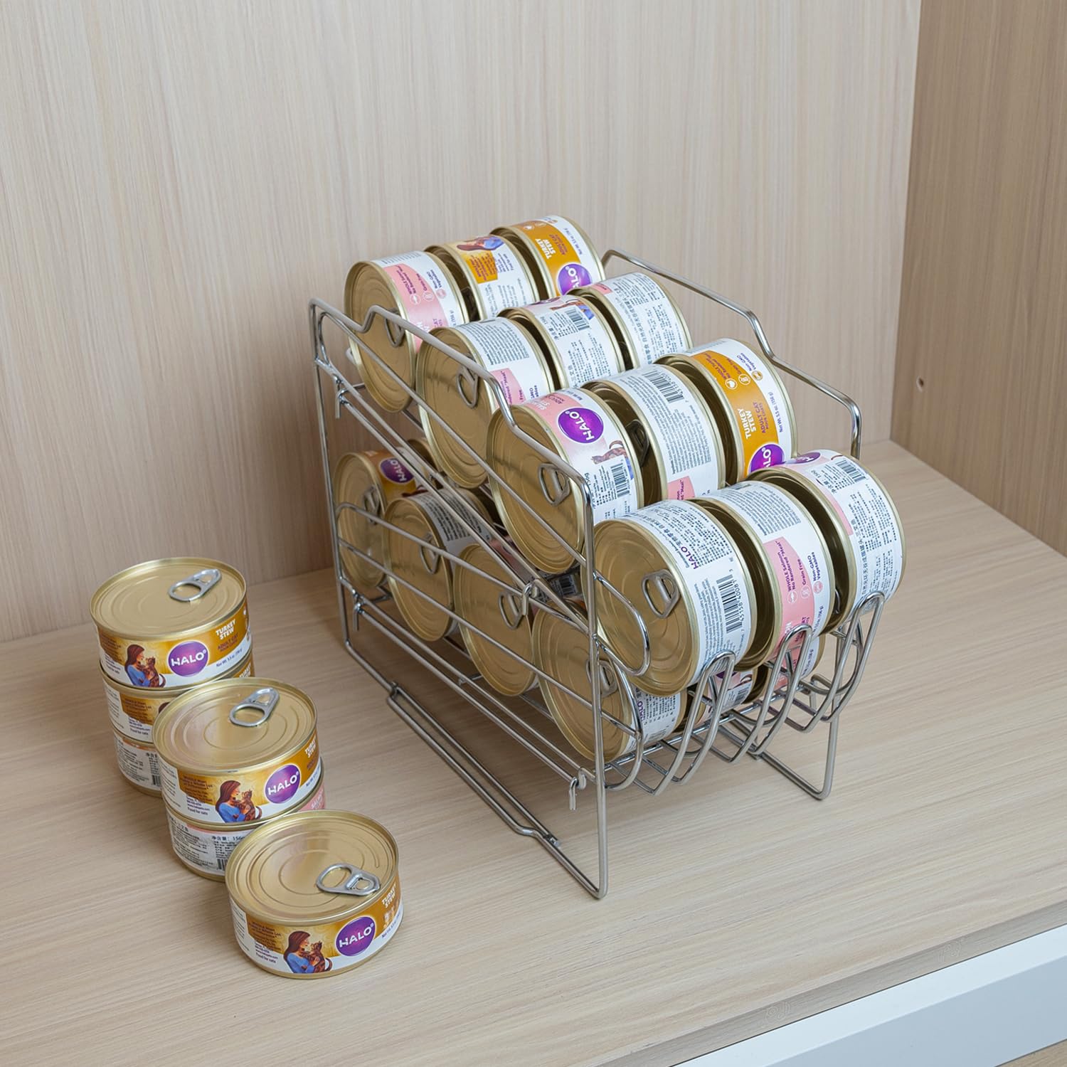 WIWIWISAM utilise un matériau métallique durable pour un rangement fiable.