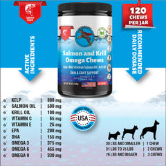 WizardPet ingrédients naturels saumon krill algues pour pelage doux.