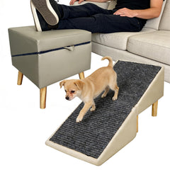 WLDGQGE rampe chien 2-en-1, accès canapé sans effort grâce à sa conception pliable.