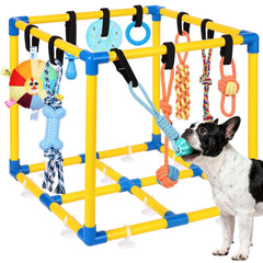 WLLEYAY Puppy Play Gym: cadre en PVC stable pour chiots et stimulation sensorielle