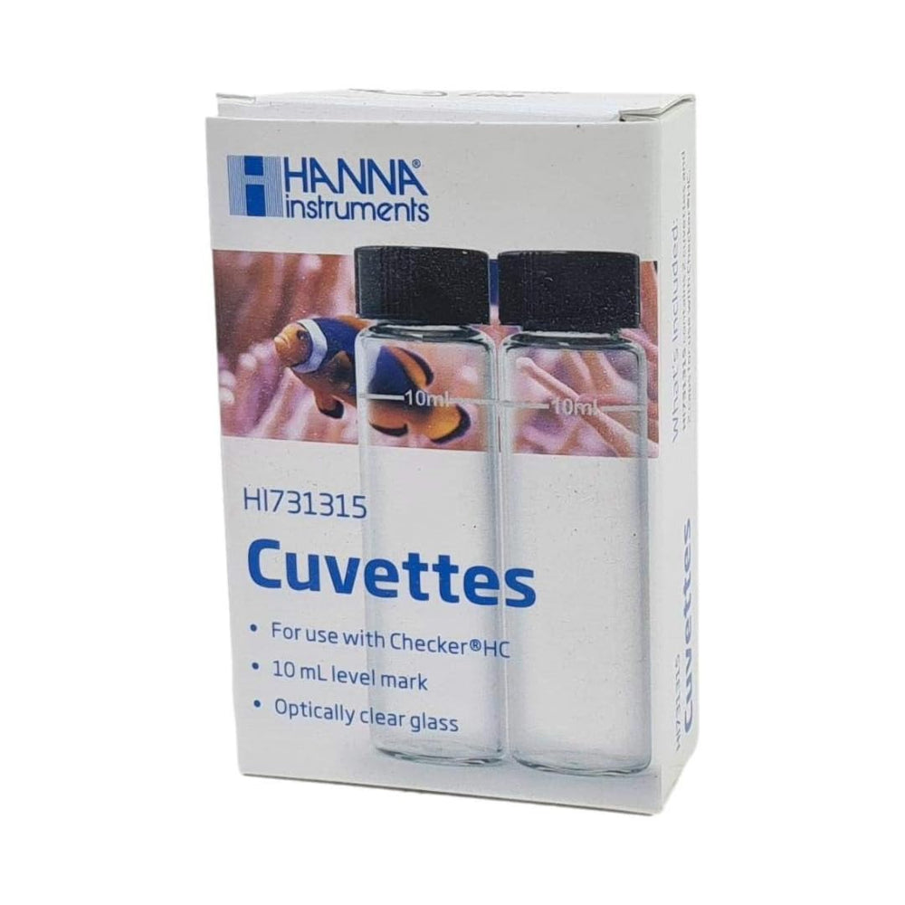 Cuvettes en verre WLR HI731315 avec repère 10 ml pour mesurer le volume.