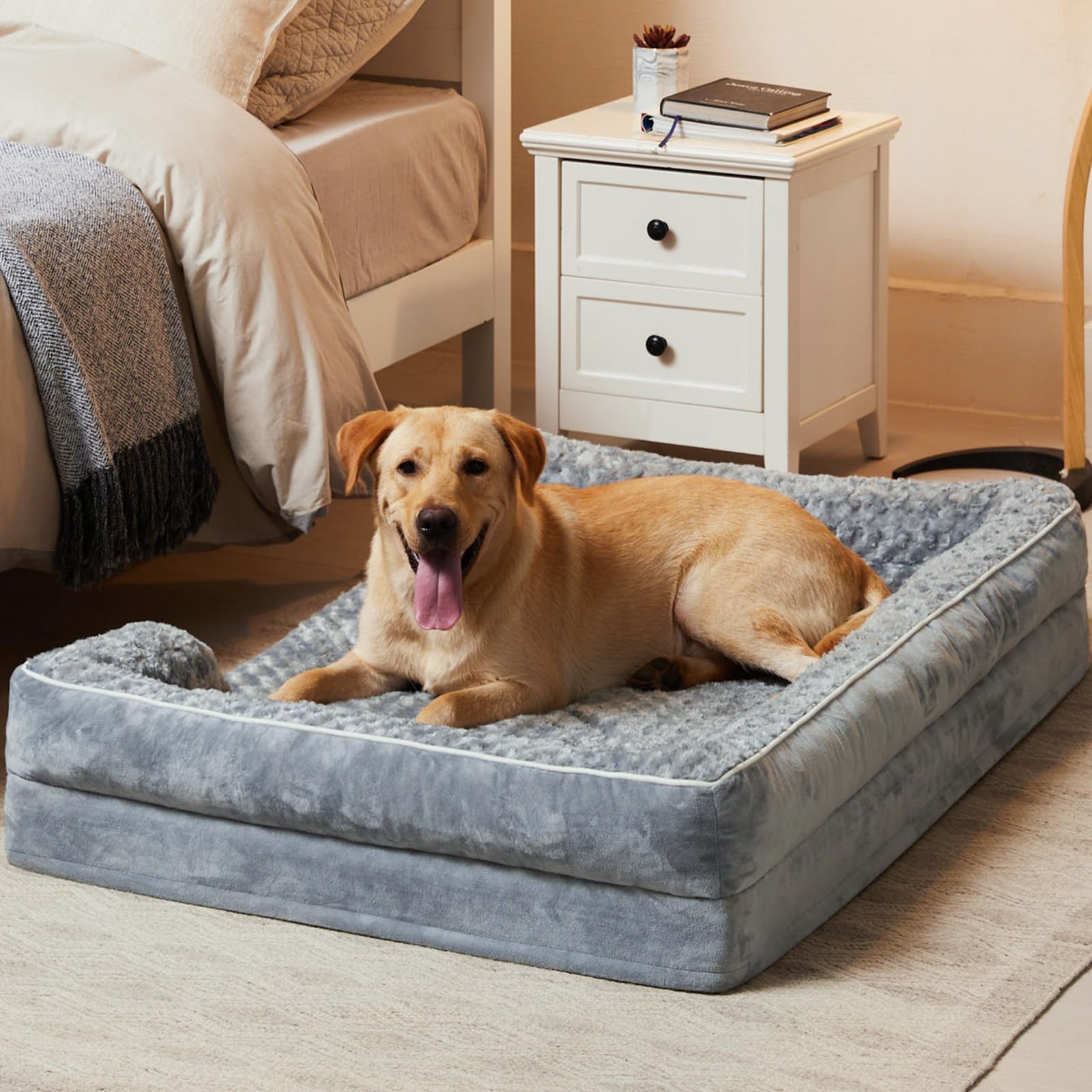 WNPETHOME base-antiderapante assure stabilité lors du repos sur sols lisses.
