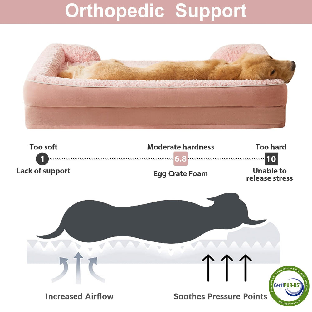 Boudins tête triple du lit WNPETHOME pour un soutien cervical apaisant.