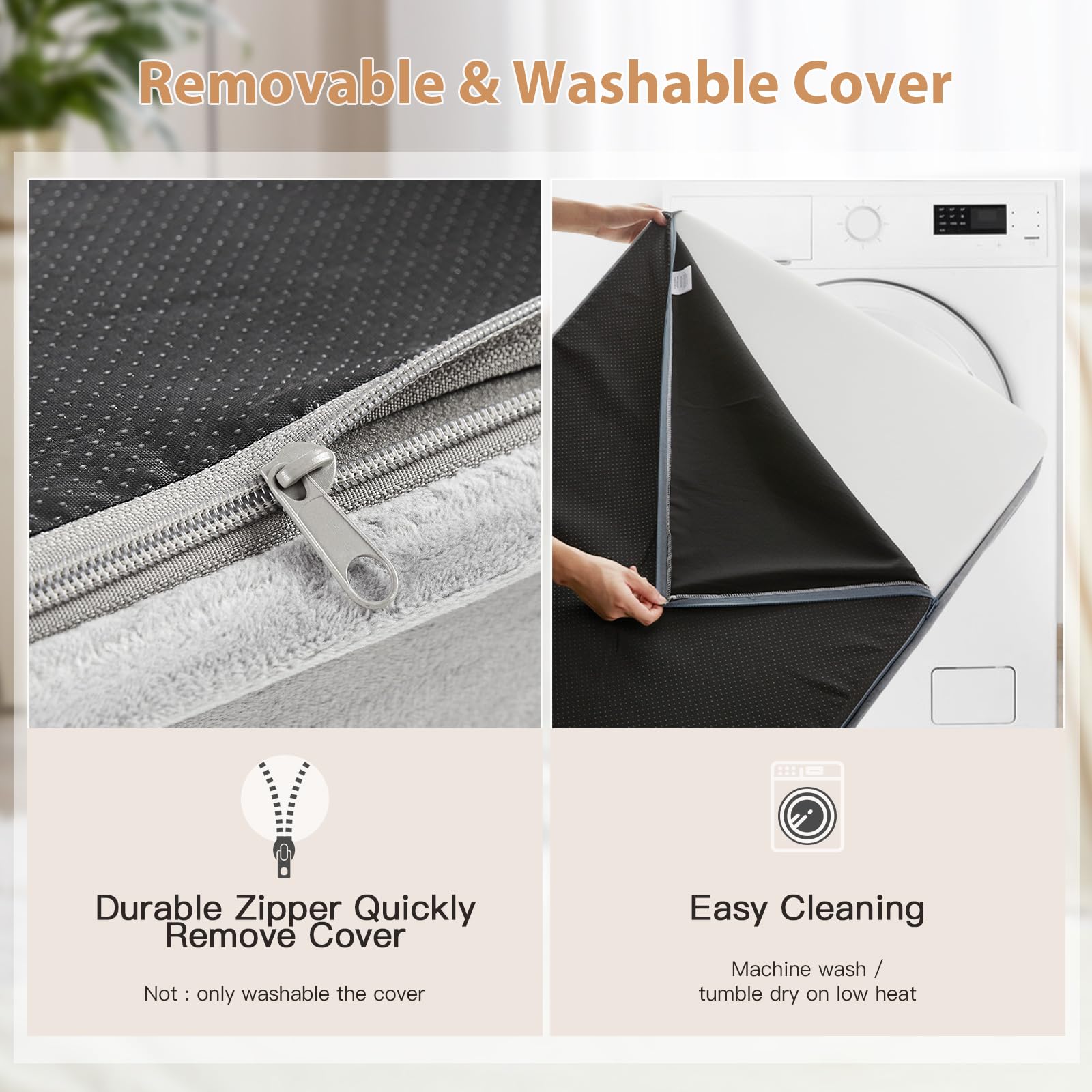WNPETHOME couche imperméable; protège le rembourrage et facilite le nettoyage.
