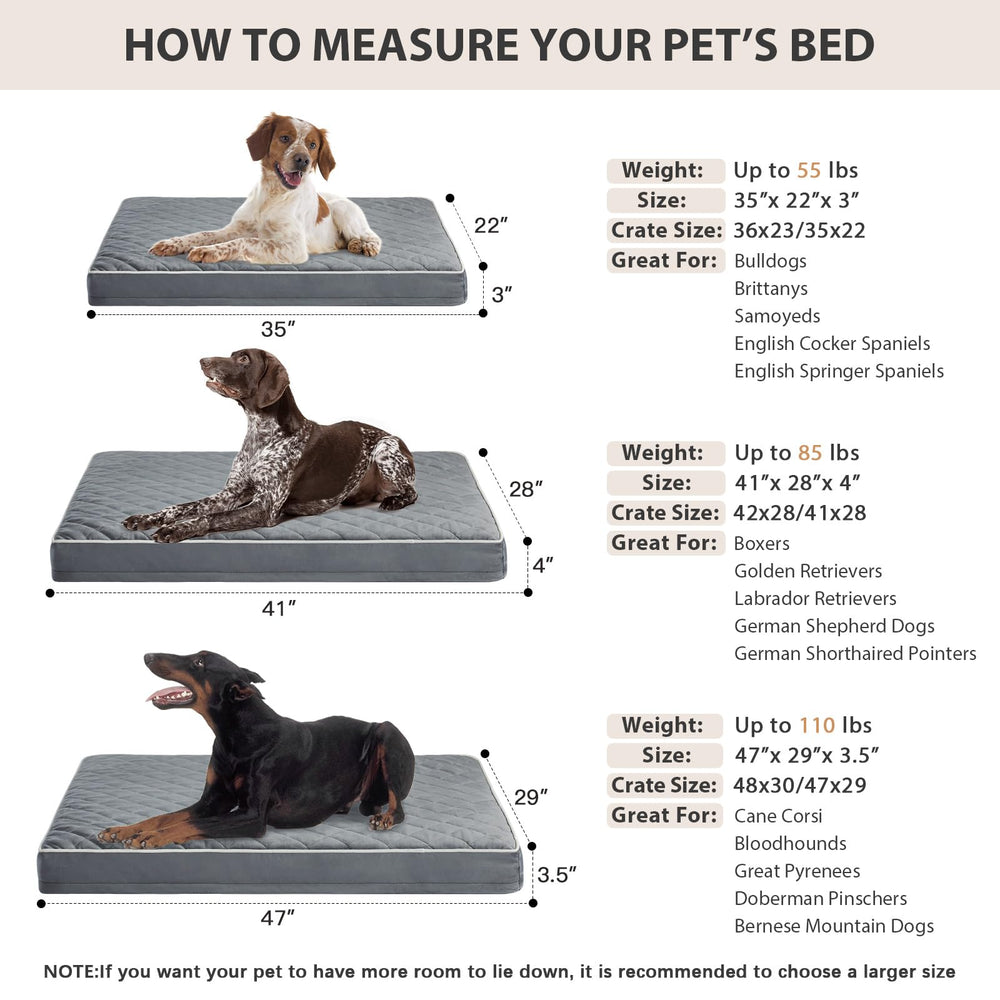 WNPETHOME dimensions 47x29x3,5 pouces conviennent aux grands chiens.