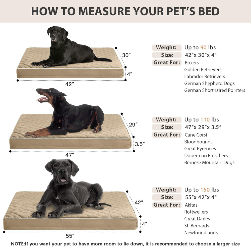 WNPETHOME fermetures-éclairs detachables lavables pour lit chien facilitant le nettoyage.