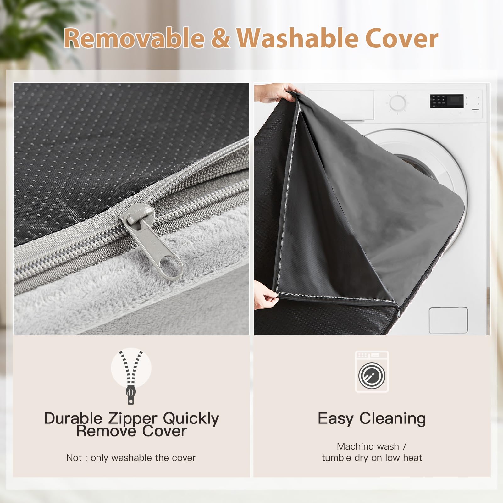 Fond imperméable et antidérapant du lit WNPETHOME.
