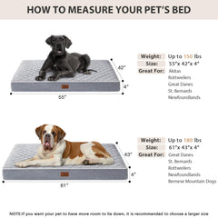 WNPETHOME lit chien avec housse lavable et fermeture en L facilitant l'entretien