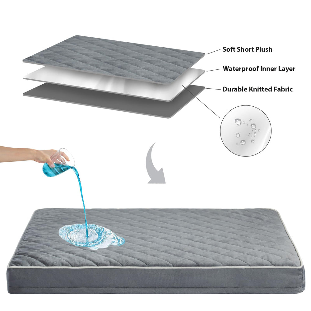 WNPETHOME lit chien moyen 30x20x3 pouces, adapté aux petites et moyennes races.