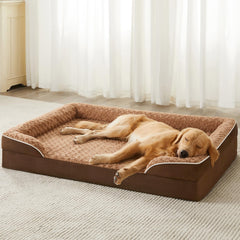 Lit chien orthopedique WNPETHOME, vue d ensemble pour grands chiens, confort durable.
