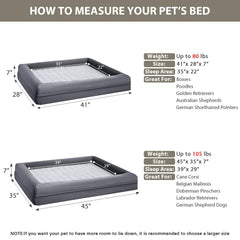 Mousse orthopédique egg-crate dans le lit WNPETHOME XL pour soulager les pressions.