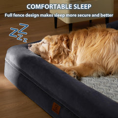 Rebord rembourré WNPETHOME XL pour un sommeil plus sûr.