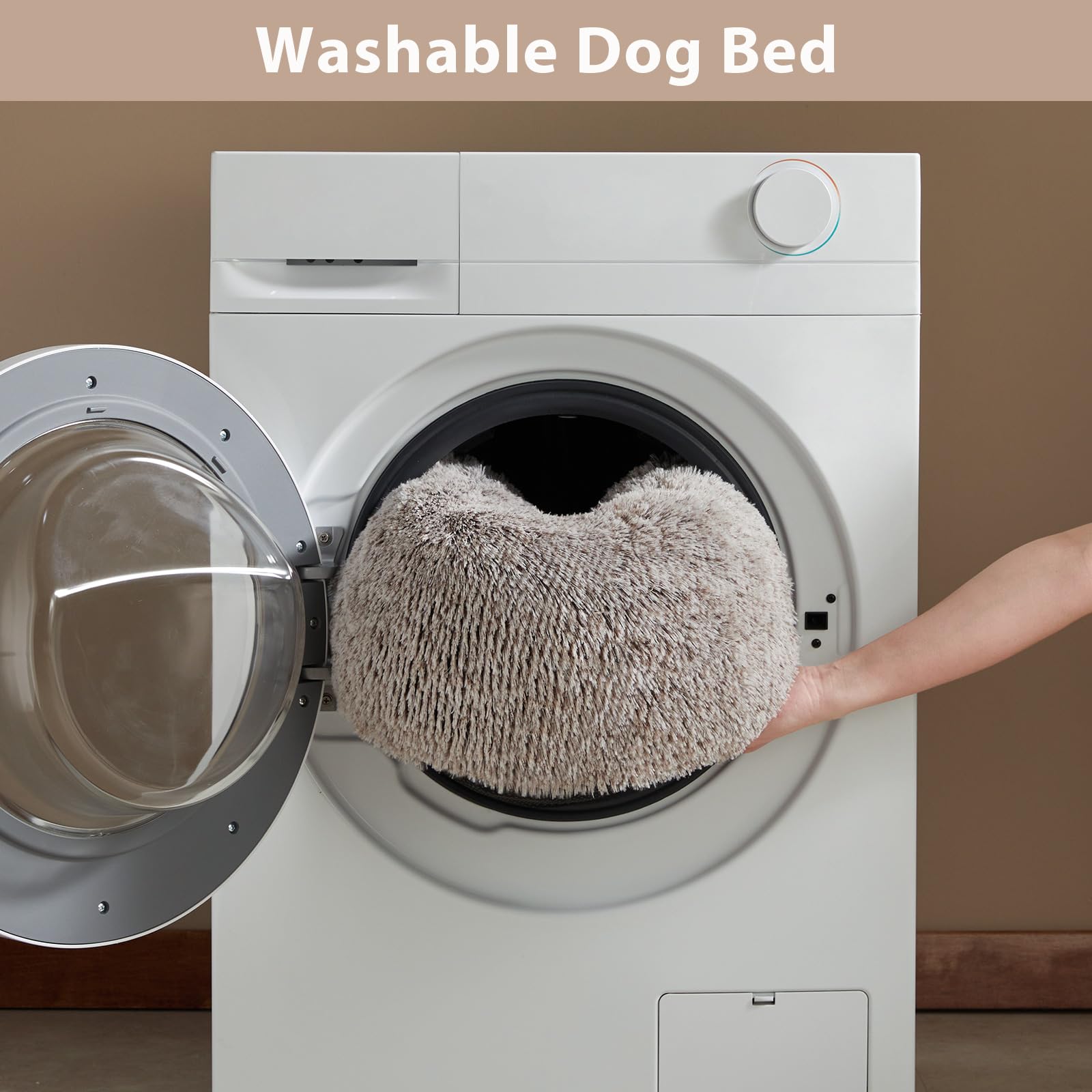 WNPETHOME Nid rond peluche chaleur extérieure — surface respirante