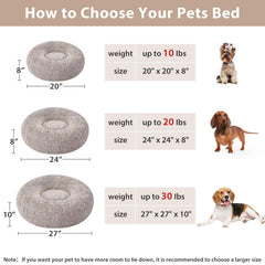 WNPETHOME Nid rond peluche chat — douceur et cocon, vue détail