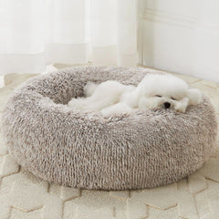 WNPETHOME Nid rond en peluche chien — aperçu haut pour repos apaisé